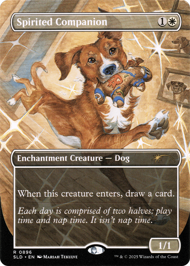 Spirited Companion (0896) (Rainbow Foil) [Secret Lair Drop Series] MTG Single Magic: The Gathering  | Multizone: Comics And Games