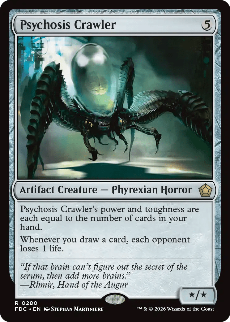 Psychosis Crawler [Foundations Commander] MTG Single Magic: The Gathering  | Multizone: Comics And Games