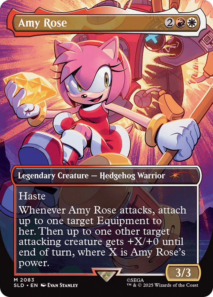 Amy Rose (Rainbow Foil) [Secret Lair Drop Series] MTG Single Magic: The Gathering  | Multizone: Comics And Games