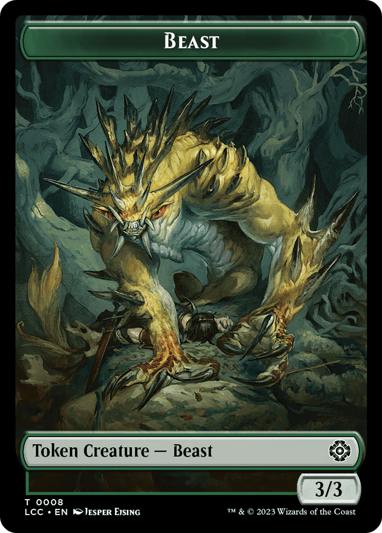 Beast // Merfolk (0003) Double-Sided Token [The Lost Caverns of Ixalan Commander Tokens] MTG Single Magic: The Gathering  | Multizone: Comics And Games