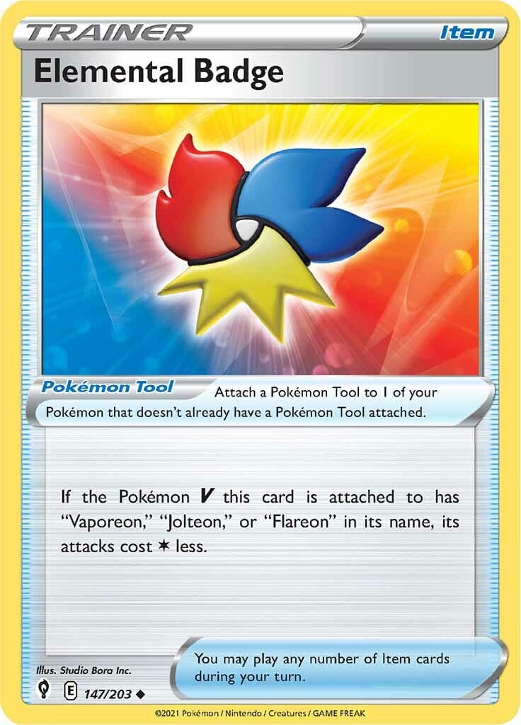 Elemental Badge (147/203) [Sword & Shield: Evolving Skies] Pokemon Single Pokémon  | Multizone: Comics And Games