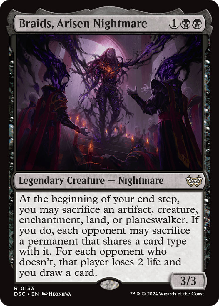Braids, Arisen Nightmare [Duskmourn: House of Horror Commander] MTG Single Magic: The Gathering  | Multizone: Comics And Games