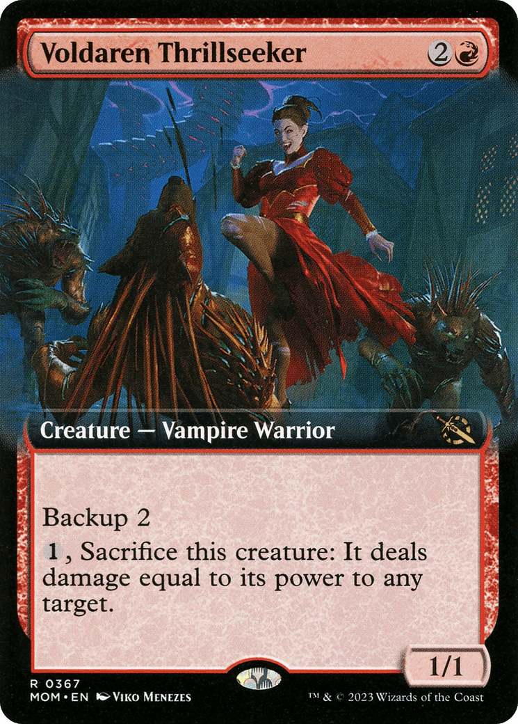 Voldaren Thrillseeker (Extended Art) [March of the Machine] MTG Single Magic: The Gathering  | Multizone: Comics And Games