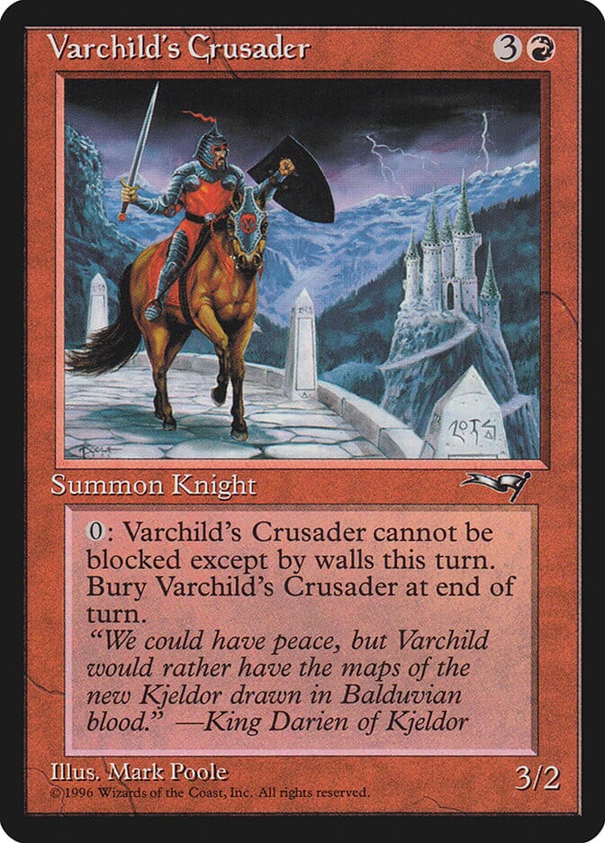Varchild's Crusader (Brown Horse) [Alliances] MTG Single Magic: The Gathering  | Multizone: Comics And Games