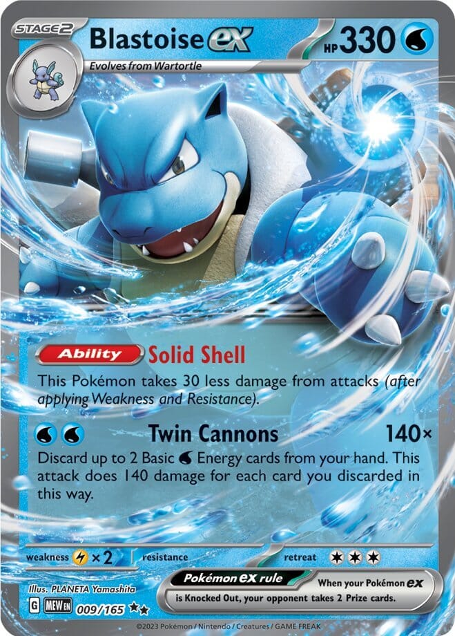 Blastoise ex (009/165) [Scarlet & Violet 151] Pokemon Single Pokémon  | Multizone: Comics And Games