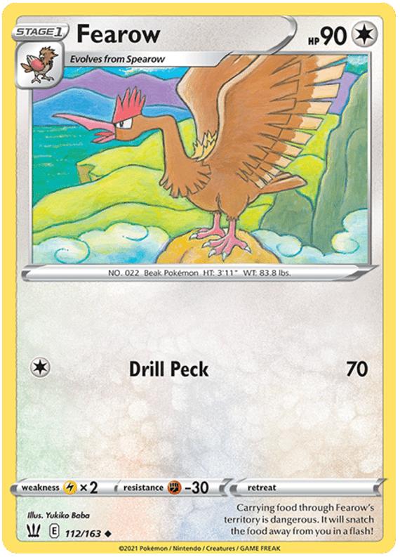 Fearow (112/163) [Sword & Shield: Battle Styles] Pokemon Single Pokémon  | Multizone: Comics And Games