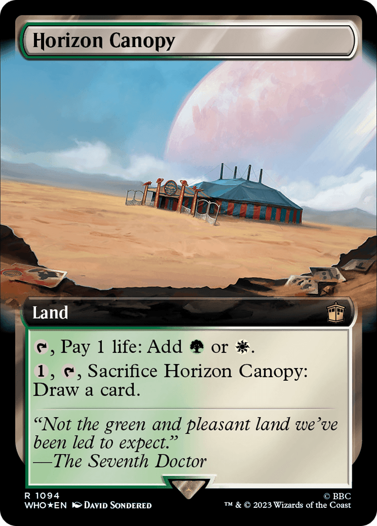 Horizon Canopy (Extended Art) (Surge Foil) [Doctor Who] MTG Single Magic: The Gathering  | Multizone: Comics And Games