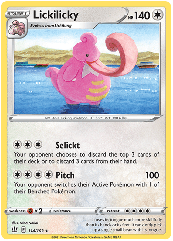 Lickilicky (114/163) [Sword & Shield: Battle Styles] Pokemon Single Pokémon  | Multizone: Comics And Games