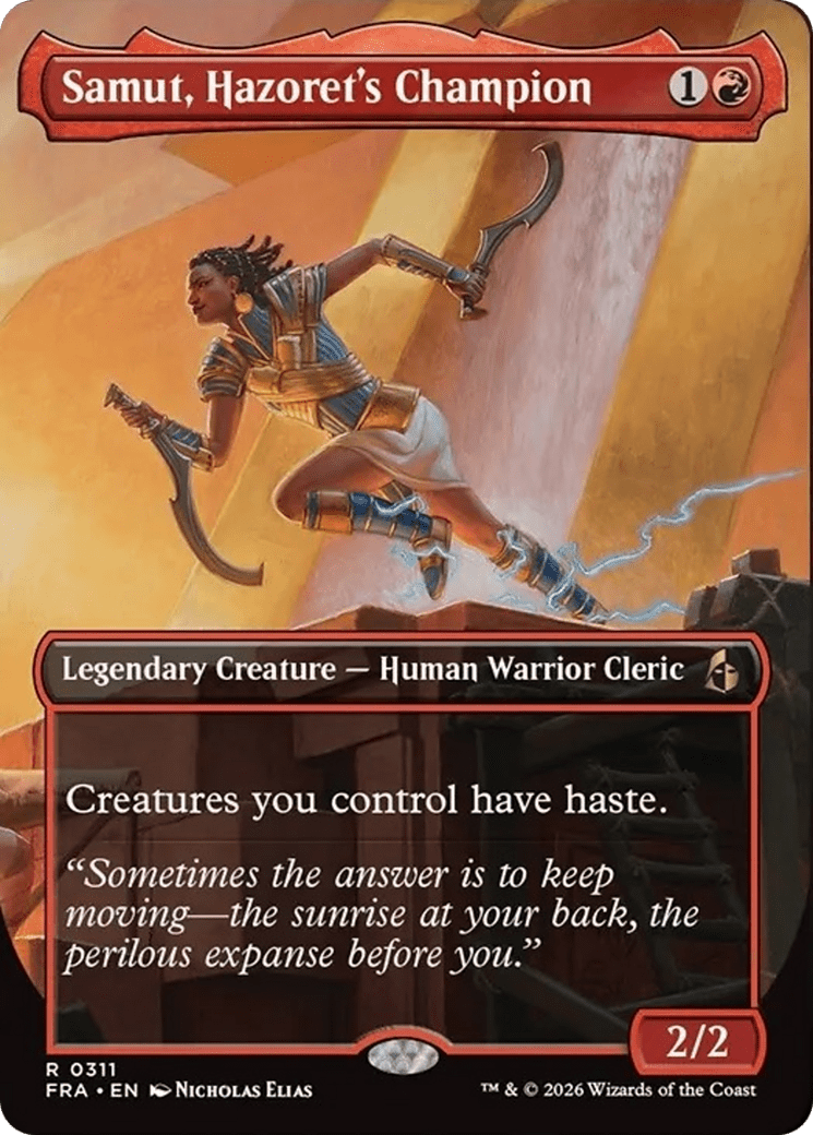 Samut, Hazoret's Champion (Borderless) [Reality Fracture] MTG Single Magic: The Gathering  | Multizone: Comics And Games