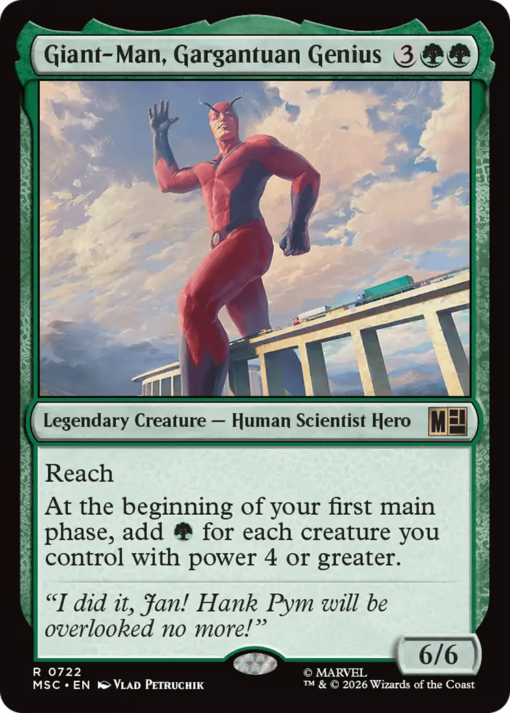 Giant-Man, Gargantuan Genius [Marvel Super Heroes Commander] MTG Single Magic: The Gathering  | Multizone: Comics And Games