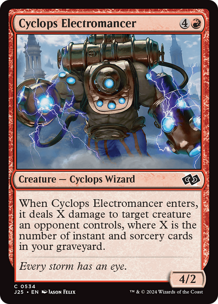 Cyclops Electromancer [Foundations Jumpstart] MTG Single Magic: The Gathering  | Multizone: Comics And Games