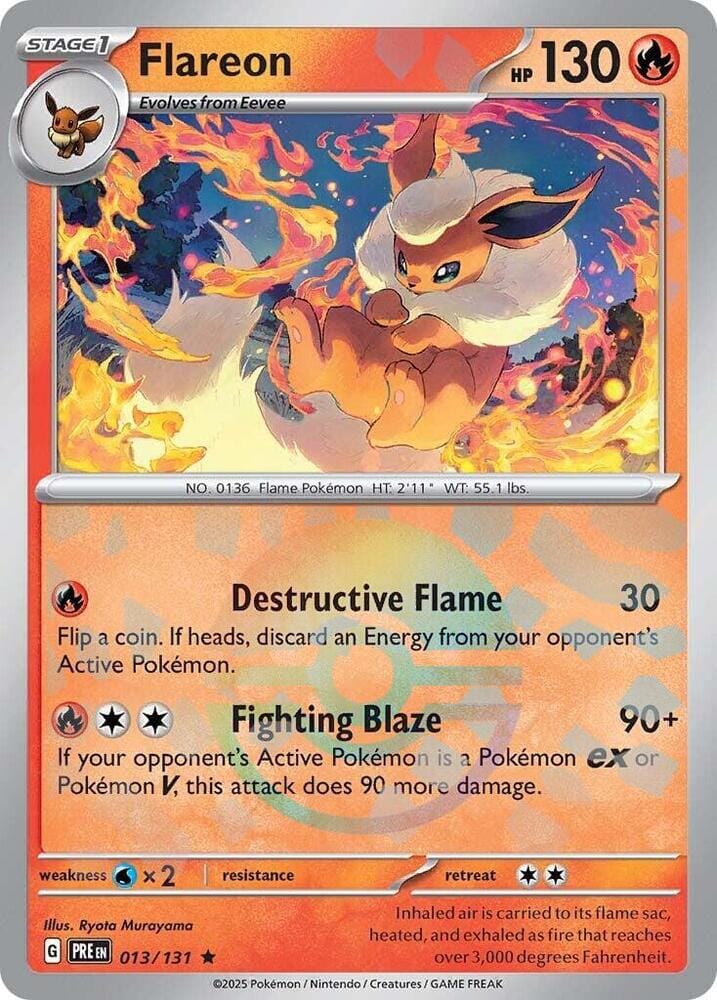 Flareon (013/131) (Poke Ball Pattern) [Scarlet & Violet: Prismatic Evolutions] Pokemon Single Pokémon  | Multizone: Comics And Games