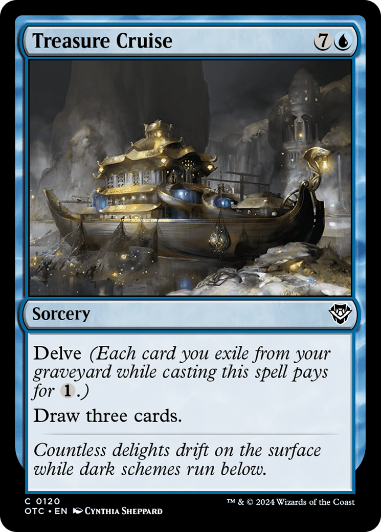 Treasure Cruise [Outlaws of Thunder Junction Commander] MTG Single Magic: The Gathering  | Multizone: Comics And Games