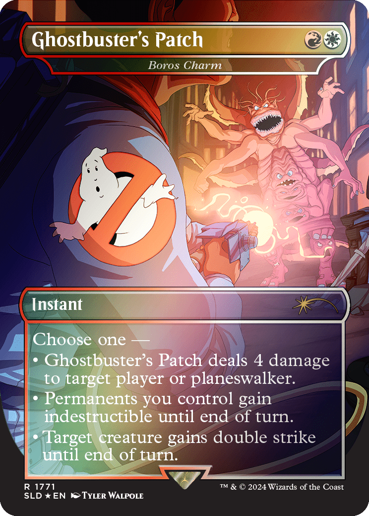 Ghostbuster's Patch - Boros Charm (Rainbow Foil) [Secret Lair Drop Series] MTG Single Magic: The Gathering  | Multizone: Comics And Games
