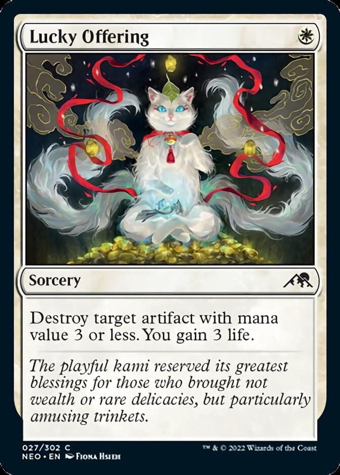 Lucky Offering [Kamigawa: Neon Dynasty] MTG Single Magic: The Gathering  | Multizone: Comics And Games