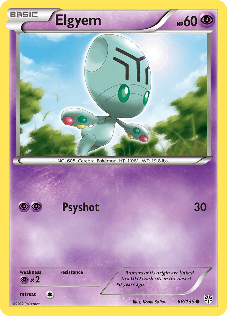 Elgyem (68/135) [Black & White: Plasma Storm] Pokemon Single Pokémon  | Multizone: Comics And Games