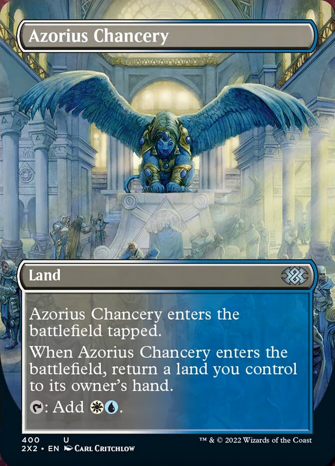 Azorius Chancery (Borderless Alternate Art) [Double Masters 2022] | Multizone: Comics And Games