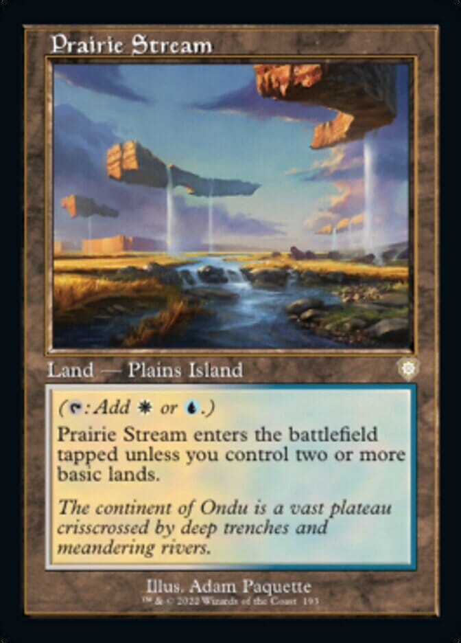 Prairie Stream (Retro) [The Brothers' War Commander] MTG Single Magic: The Gathering  | Multizone: Comics And Games