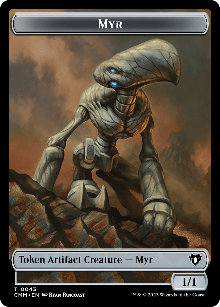 Eldrazi Scion // Myr Double-Sided Token [Commander Masters Tokens] MTG Single Magic: The Gathering  | Multizone: Comics And Games
