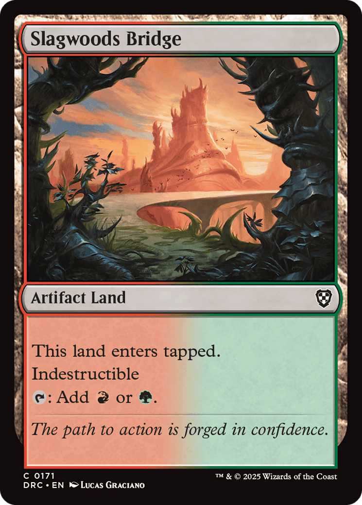 Slagwoods Bridge [Aetherdrift Commander] MTG Single Magic: The Gathering  | Multizone: Comics And Games