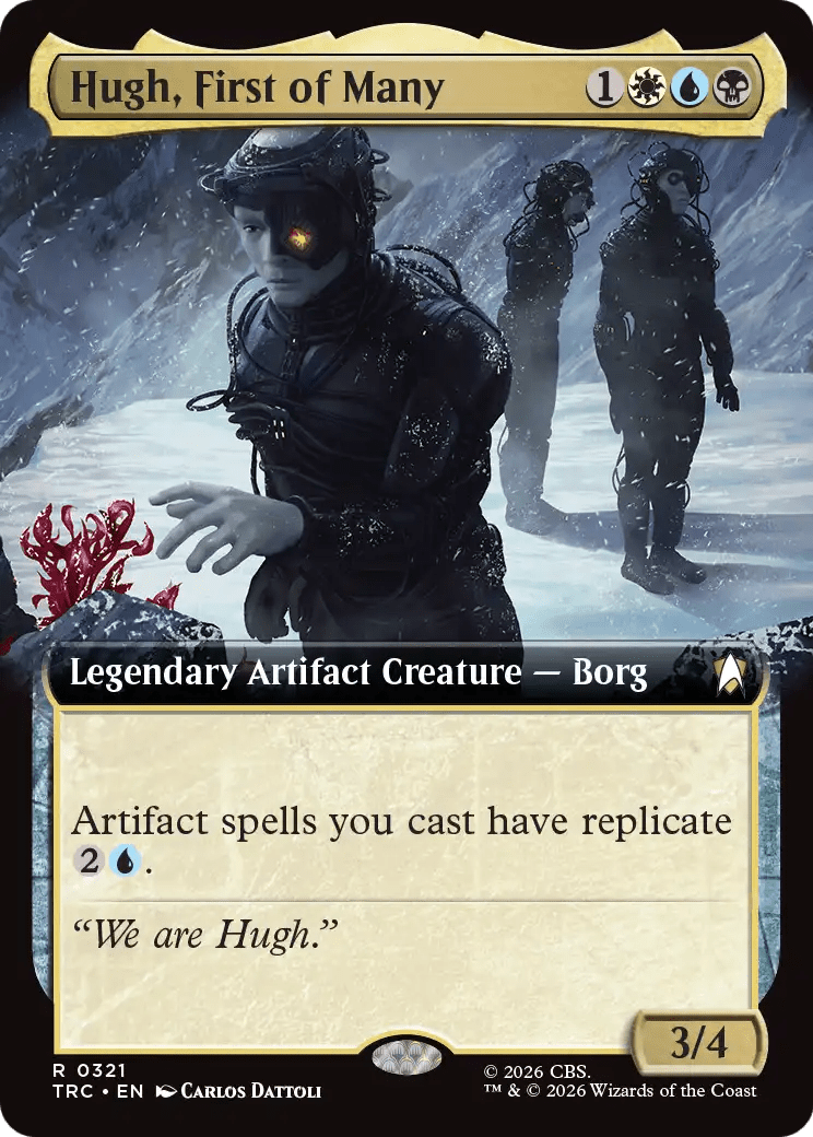 Hugh, First of Many (Extended Art) [Star Trek Commander] MTG Single Magic: The Gathering  | Multizone: Comics And Games