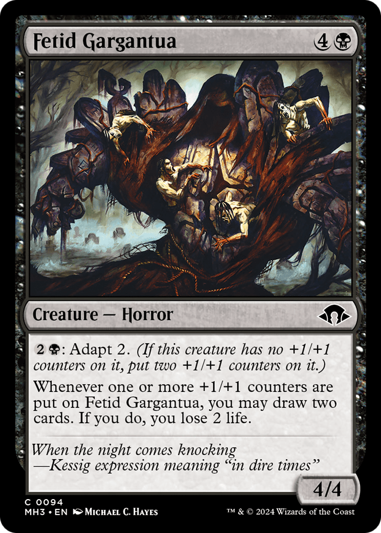 Fetid Gargantua [Modern Horizons 3] MTG Single Magic: The Gathering  | Multizone: Comics And Games