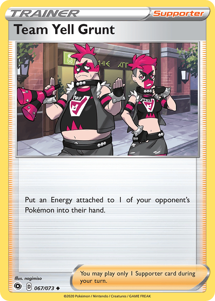 Team Yell Grunt (067/073) [Sword & Shield: Champion's Path] Pokemon Single Pokémon  | Multizone: Comics And Games