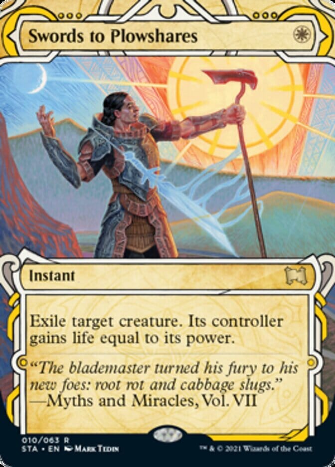 Swords to Plowshares (Foil Etched) [Strixhaven: Mystical Archive] MTG Single Magic: The Gathering  | Multizone: Comics And Games