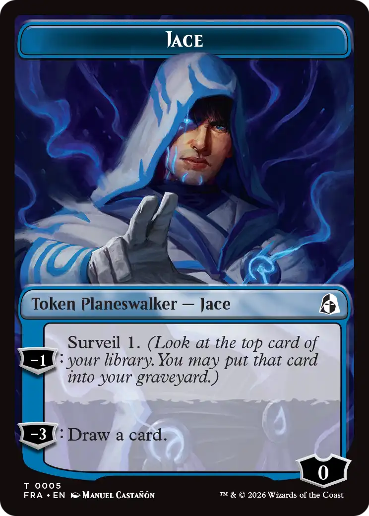 Cadet // Jace Double-Sided Token [Reality Fracture Tokens] | Multizone: Comics And Games