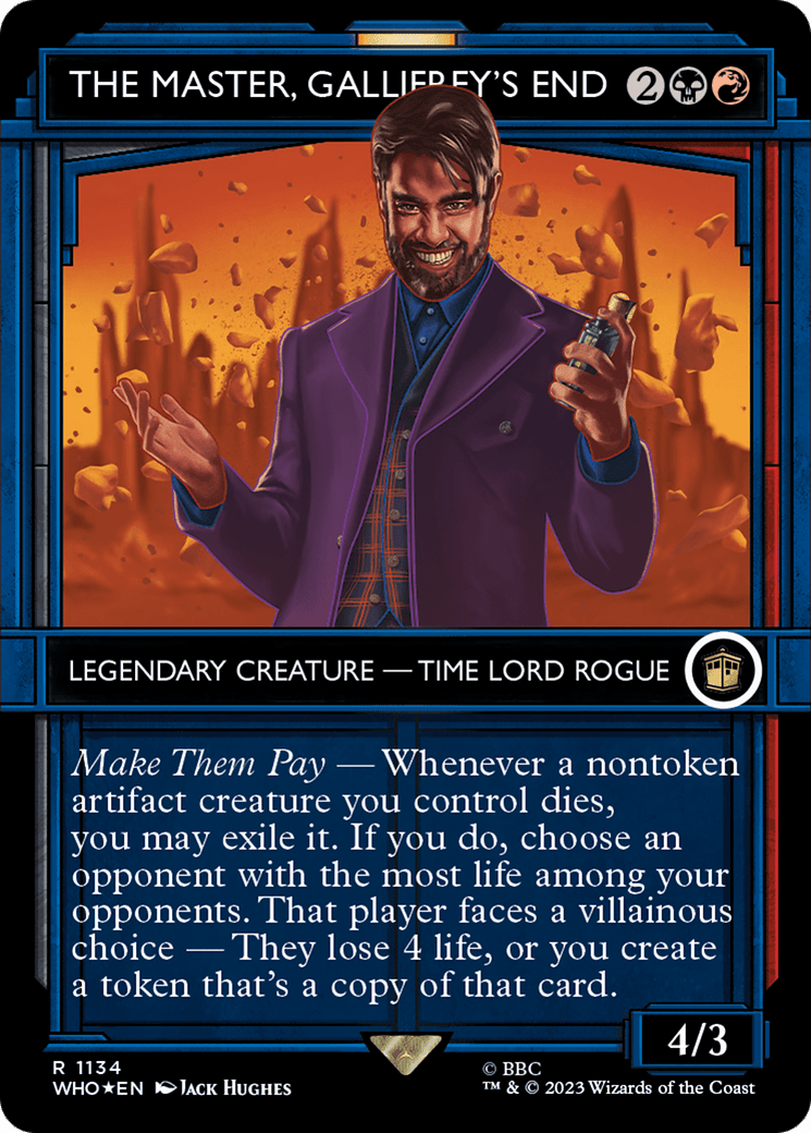 The Master, Gallifrey's End (Showcase) (Surge Foil) [Doctor Who] MTG Single Magic: The Gathering  | Multizone: Comics And Games