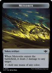 Meteorite // Plot Double-Sided Token [Outlaws of Thunder Junction Tokens] MTG Single Magic: The Gathering  | Multizone: Comics And Games
