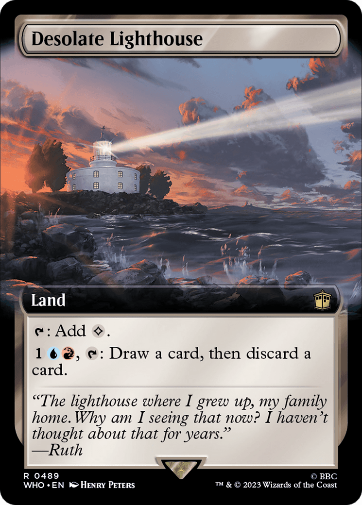 Desolate Lighthouse (Extended Art) [Doctor Who] MTG Single Magic: The Gathering  | Multizone: Comics And Games