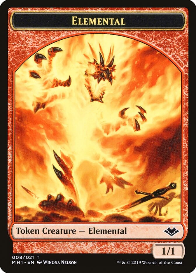 Elemental Token (008/021) [Modern Horizons Tokens] MTG Single Magic: The Gathering  | Multizone: Comics And Games