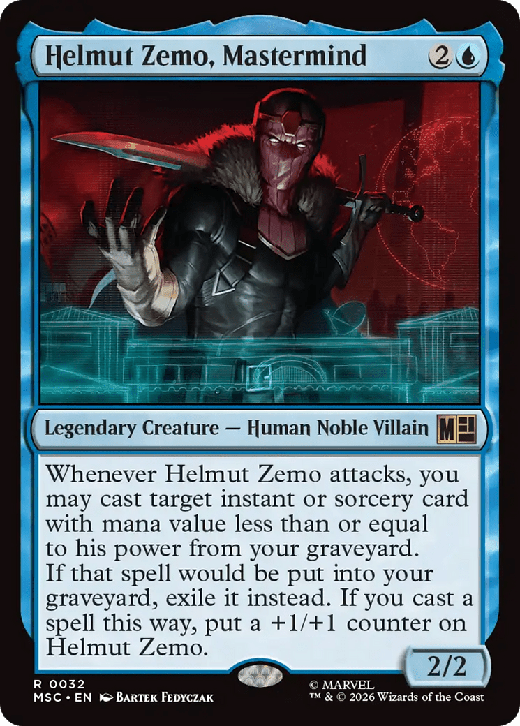 Helmut Zemo, Mastermind [Marvel Super Heroes Commander] MTG Single Magic: The Gathering  | Multizone: Comics And Games