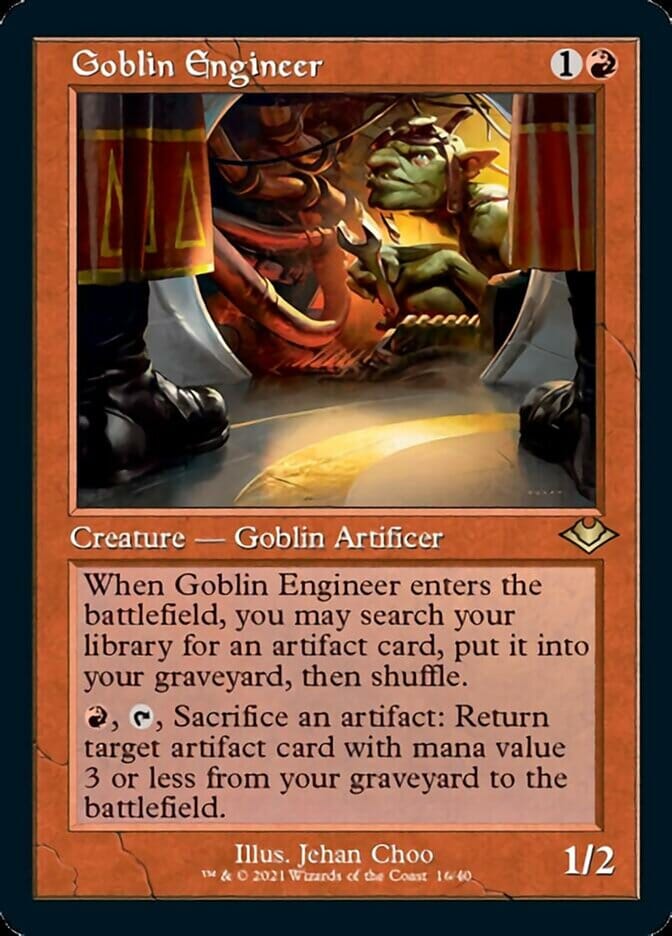 Goblin Engineer (Retro Foil Etched) [Modern Horizons] MTG Single Magic: The Gathering  | Multizone: Comics And Games