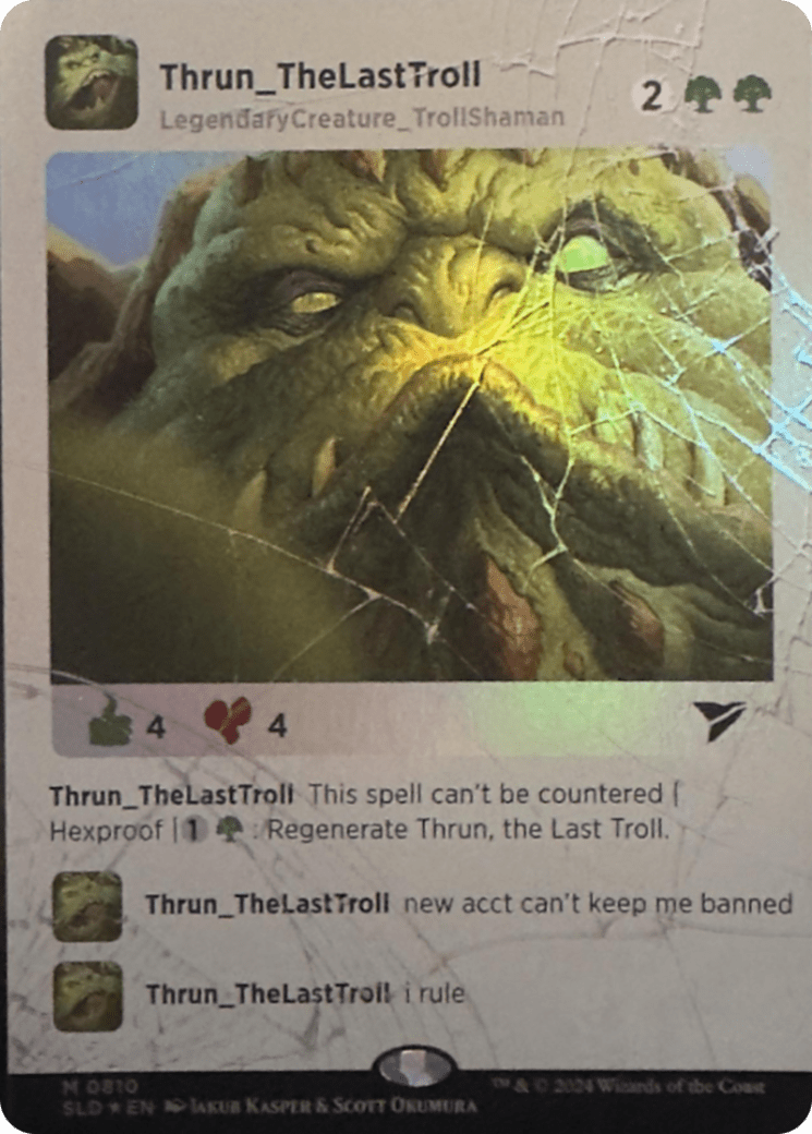 Thrun, the Last Troll [Secret Lair Drop Series] MTG Single Magic: The Gathering  | Multizone: Comics And Games