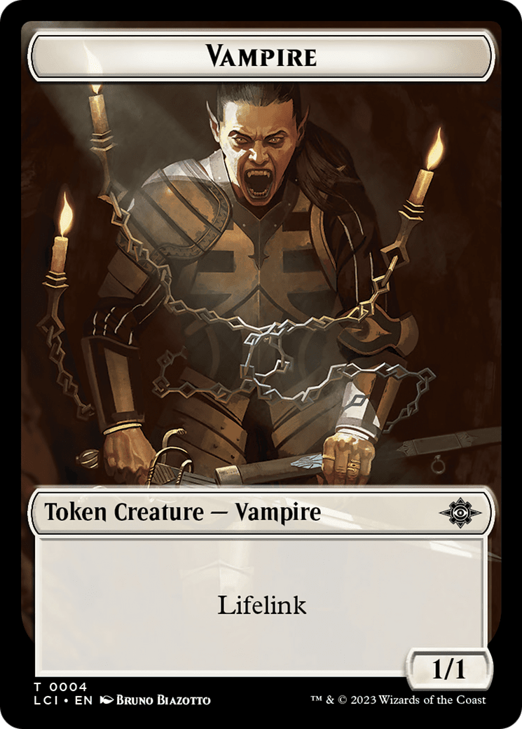Emblem - Sorin, Lord of Innistrad // Vampire (0004) Double-Sided Token [The Lost Caverns of Ixalan Commander Tokens] MTG Single Magic: The Gathering  | Multizone: Comics And Games