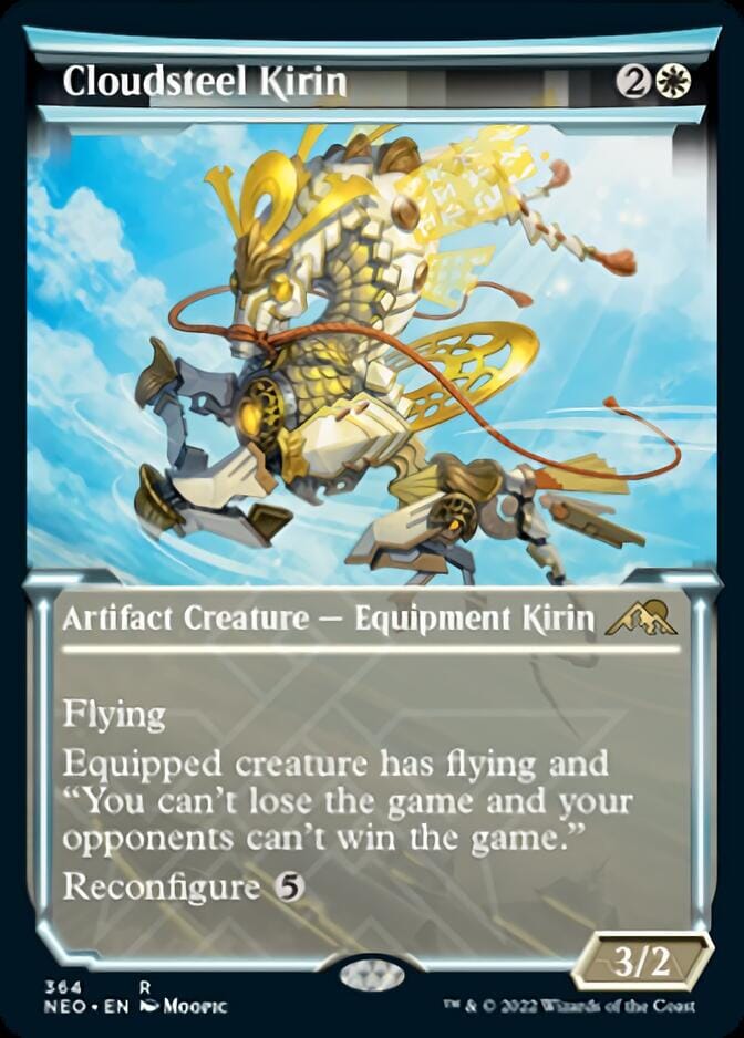 Cloudsteel Kirin (Showcase Soft Glow) [Kamigawa: Neon Dynasty] MTG Single Magic: The Gathering  | Multizone: Comics And Games