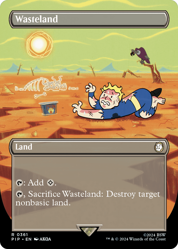 Wasteland (Borderless) [Fallout] MTG Single Magic: The Gathering  | Multizone: Comics And Games
