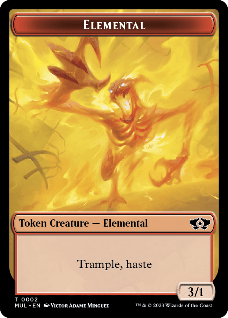 Elemental (2) // Teferi Akosa of Zhalfir Emblem Double-Sided Token [March of the Machine Tokens] MTG Single Magic: The Gathering  | Multizone: Comics And Games