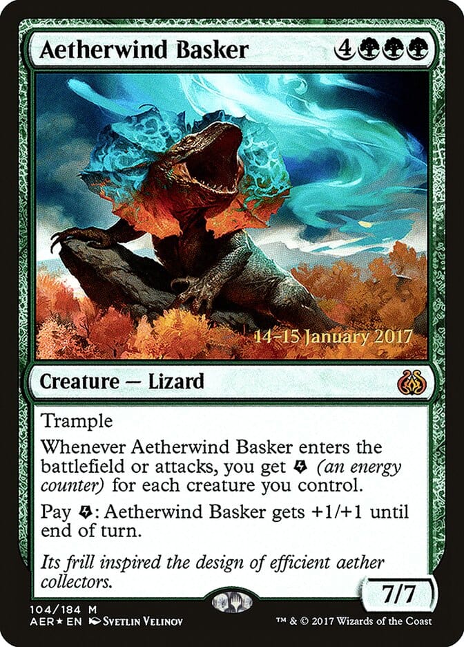 Aetherwind Basker [Aether Revolt Prerelease Promos] MTG Single Magic: The Gathering  | Multizone: Comics And Games