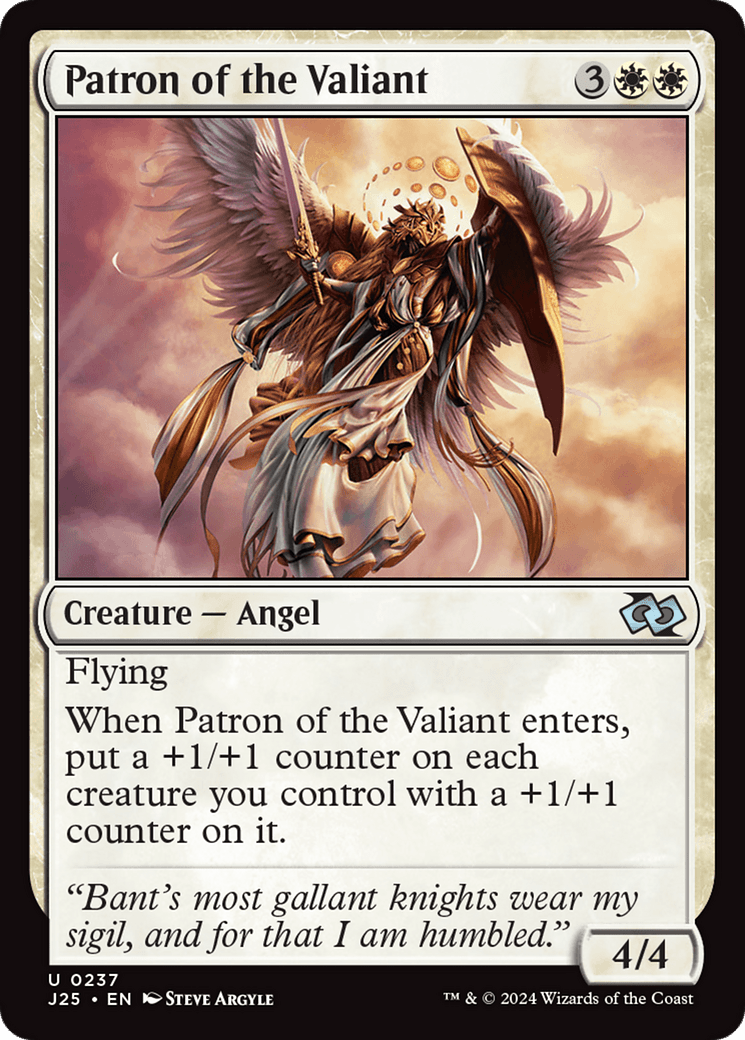Patron of the Valiant [Foundations Jumpstart] MTG Single Magic: The Gathering  | Multizone: Comics And Games