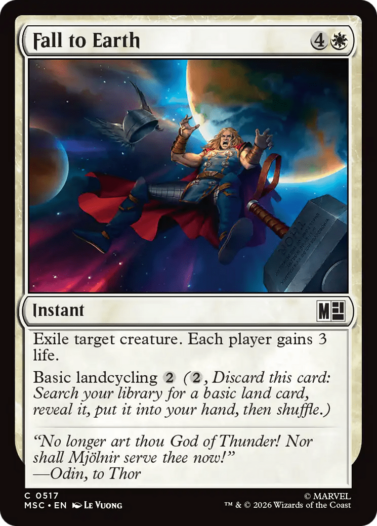 Fall to Earth [Marvel Super Heroes Commander] MTG Single Magic: The Gathering  | Multizone: Comics And Games