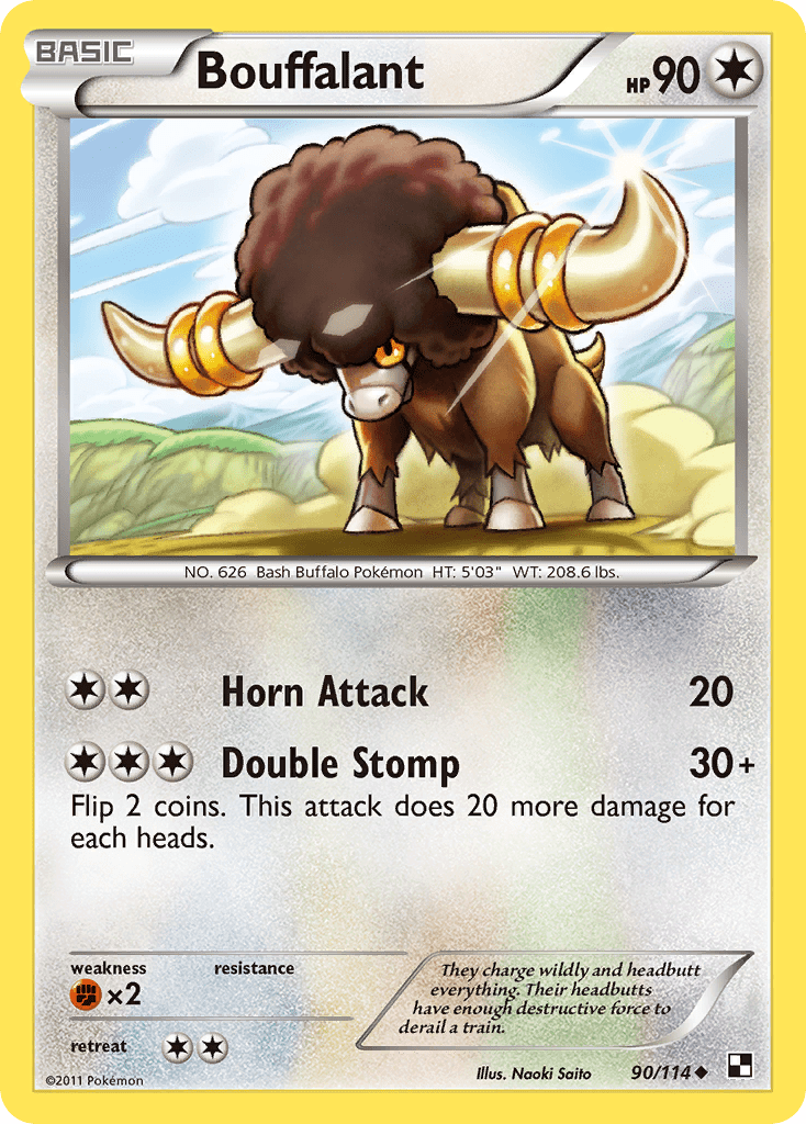 Bouffalant (90/114) [Black & White: Base Set] Pokemon Single Pokémon  | Multizone: Comics And Games