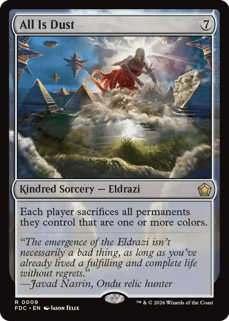 All Is Dust [Foundations Commander] MTG Single Magic: The Gathering  | Multizone: Comics And Games