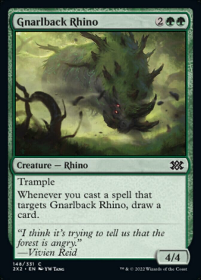 Gnarlback Rhino [Double Masters 2022] MTG Single Magic: The Gathering  | Multizone: Comics And Games