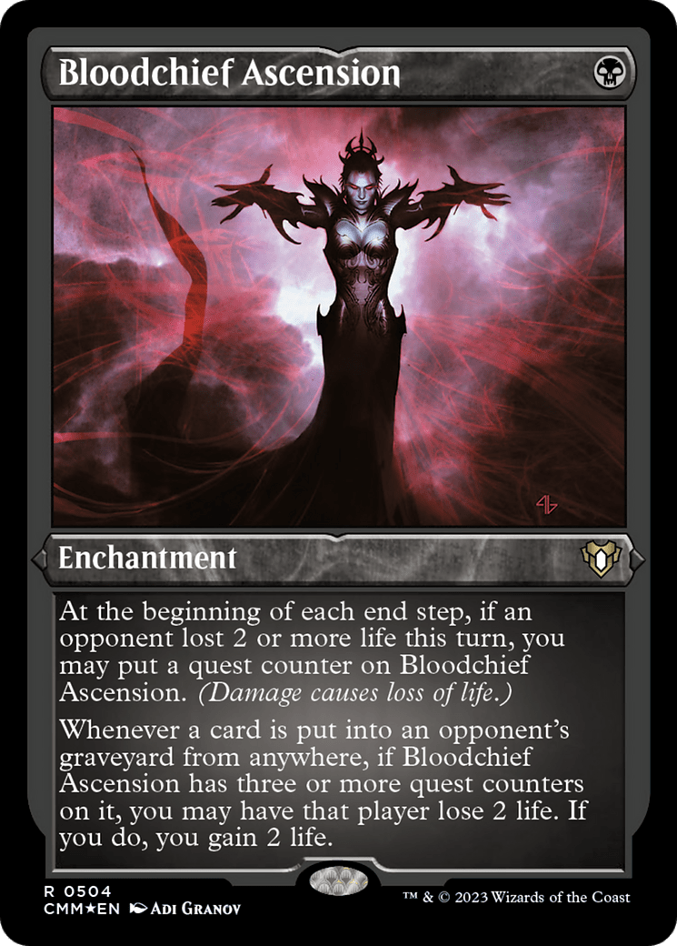 Bloodchief Ascension (Foil Etched) [Commander Masters] MTG Single Magic: The Gathering  | Multizone: Comics And Games