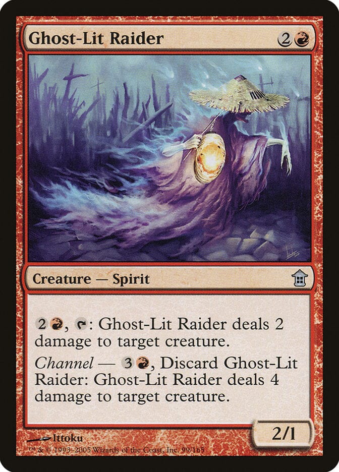 Ghost-Lit Raider [Saviors of Kamigawa] MTG Single Magic: The Gathering  | Multizone: Comics And Games