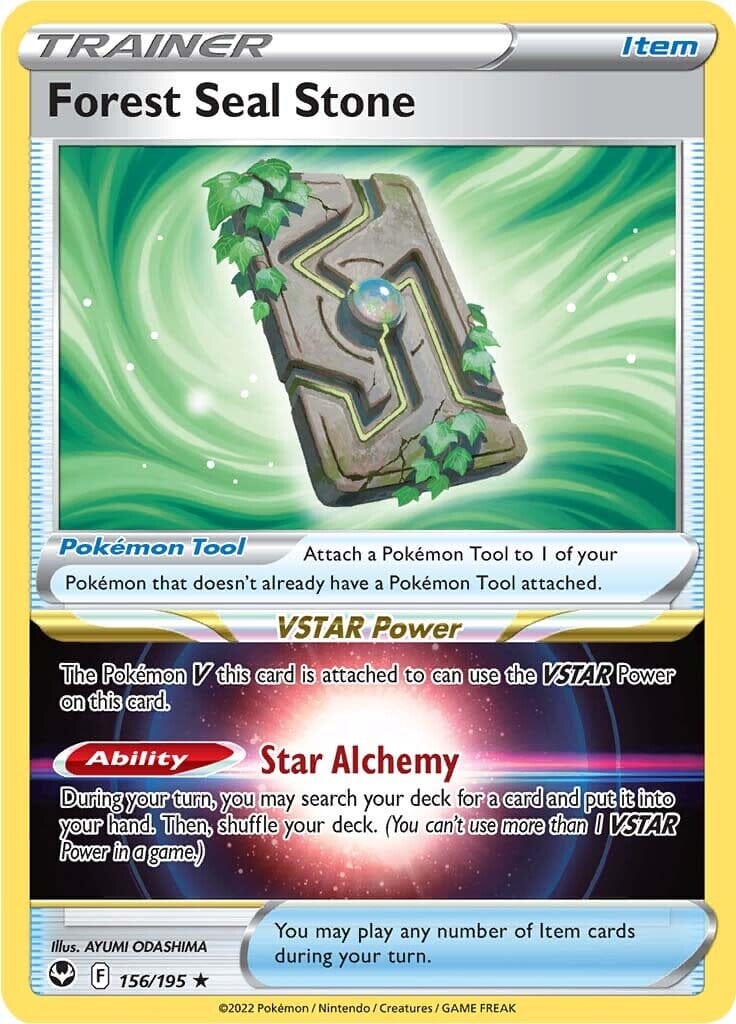 Forest Seal Stone (156/195) [Sword & Shield: Silver Tempest] Pokemon Single Pokémon  | Multizone: Comics And Games