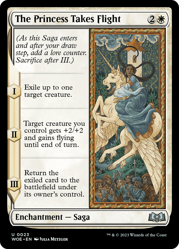 The Princess Takes Flight [Wilds of Eldraine] MTG Single Magic: The Gathering  | Multizone: Comics And Games